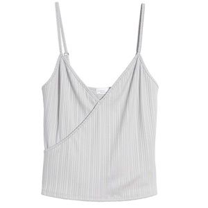 Madison & Berkeley Rib Surplice Camisole